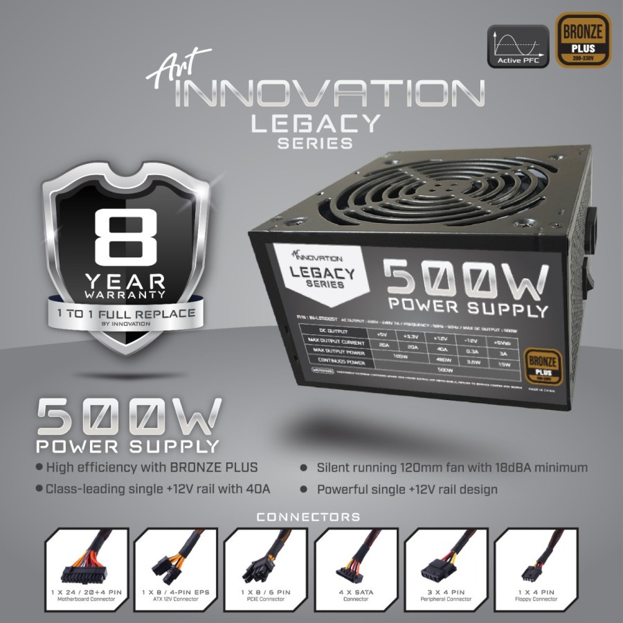 POWER SUPPLY INNOVATION 500W BRONZE