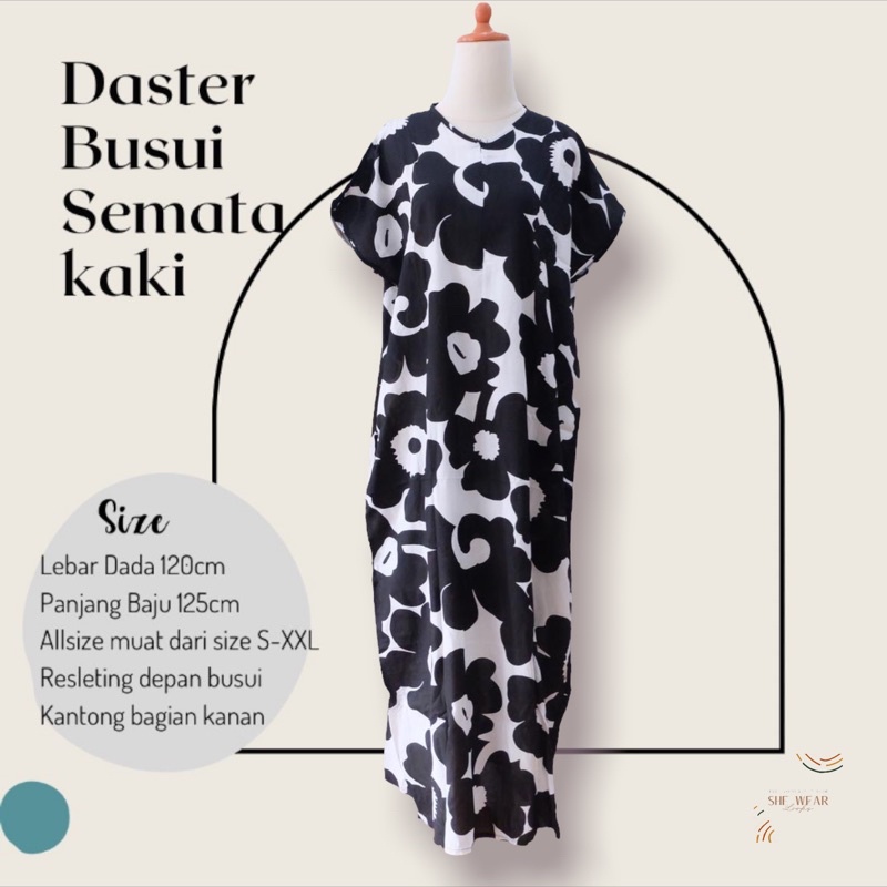 DASTER BUSUI SEMATAKAKI|DASTER ADEM|DASTER SEMATA KAKI | DASTER RAYON | DASTER PANJANG| DASTER MURAH-285