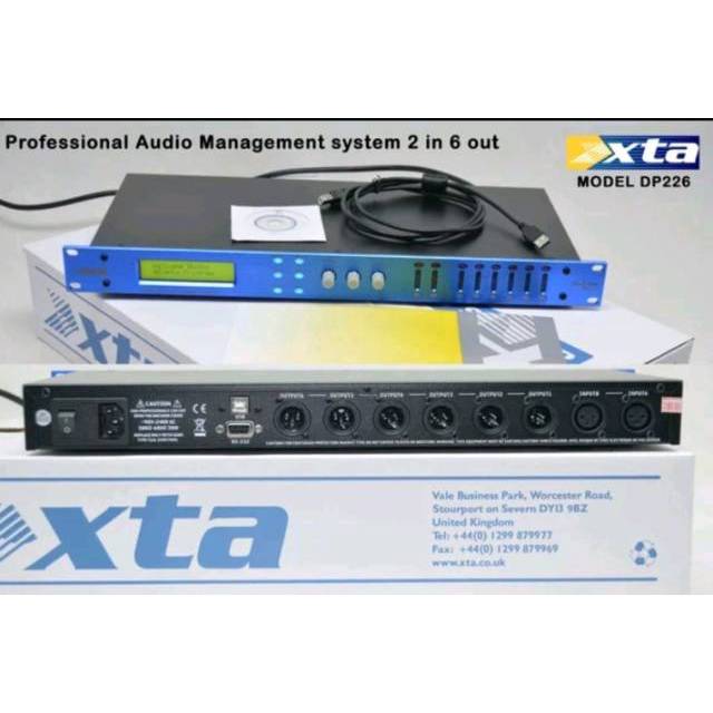 Professional System XTA DP226 2 In 6 Out edition
