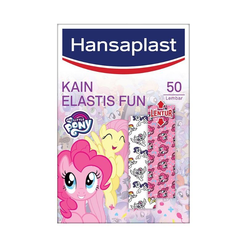 (BOSS) (Per Box) Hansaplast Pony Plester Karakter Little Pony amplop isi 50 lembar Tensoplas Plester