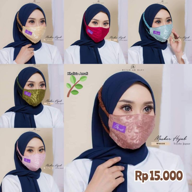 masker hijab  jaguar by arrafi ori
