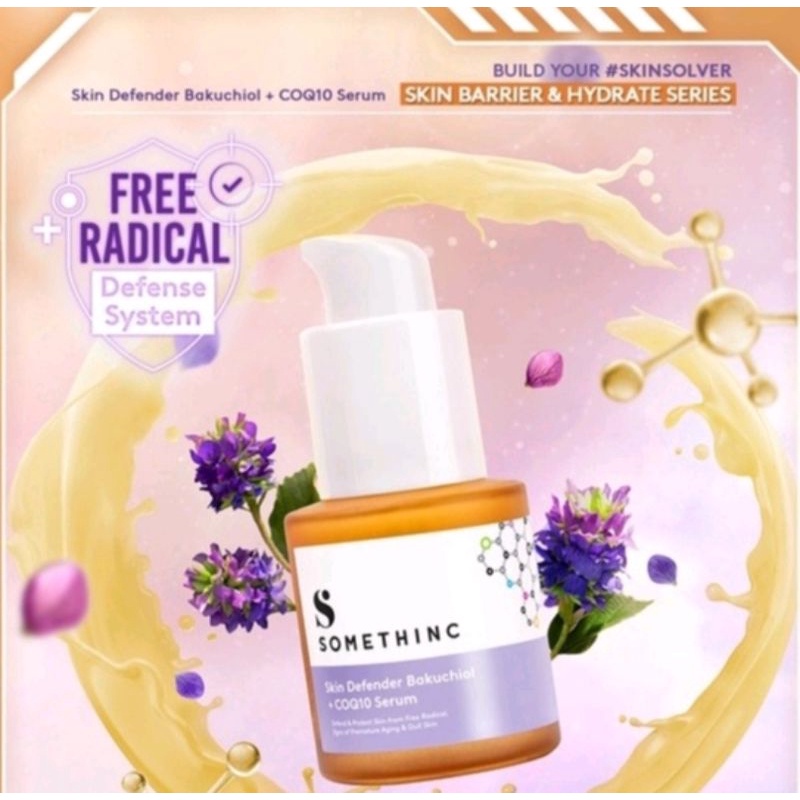 SOMETHINC Skin Defender BAKUCHIOL + COQ10 Skinpair Oil Serum Retinol Level 1% Pure Squalane New