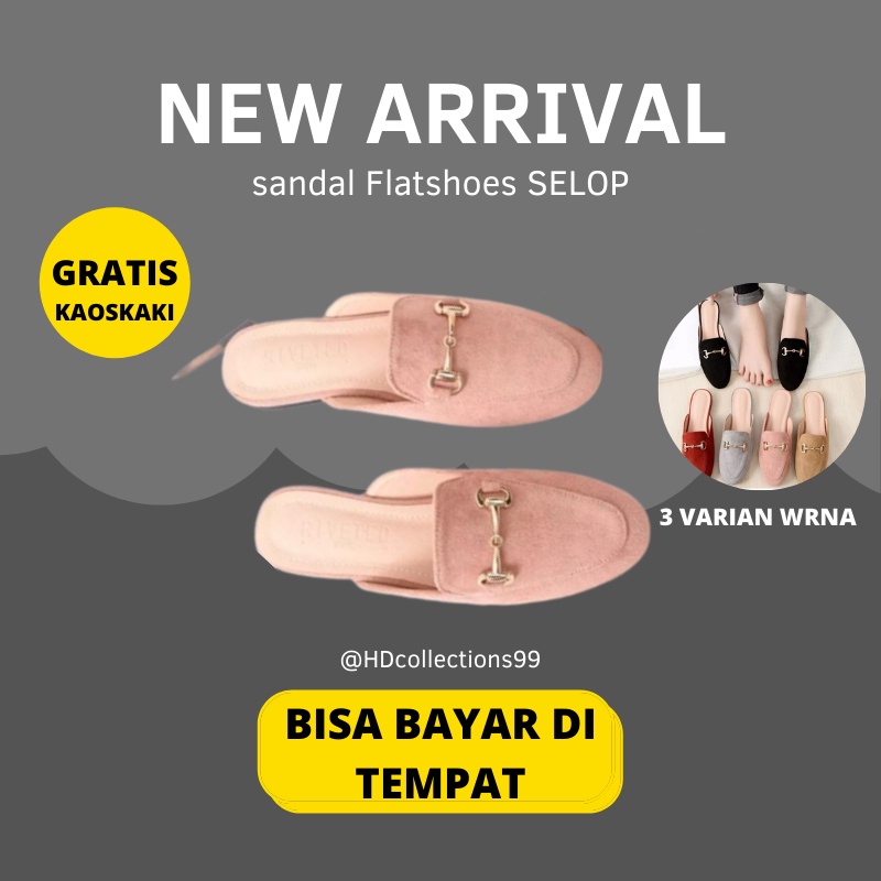 sepatu sandal sendal flatshoes wanita plat flat flet flatshoes flathshoes flatsoes flastsoes pesta k