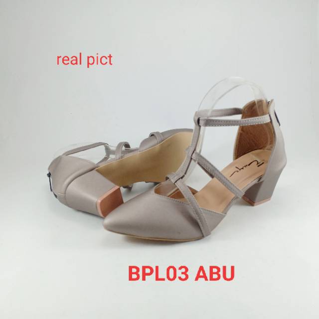 EMYE BPL02 - Sepatu Pesta Heels Gladiator Tali  Hak Tahu Wanita Elegan Murah Mewah Terbaru