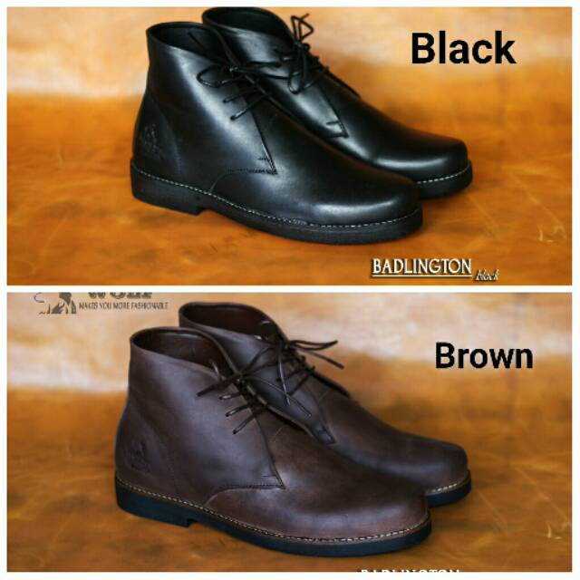 SEPATU BOOT KULIT ASLI WOLF BADLINGTON ORIGINAL