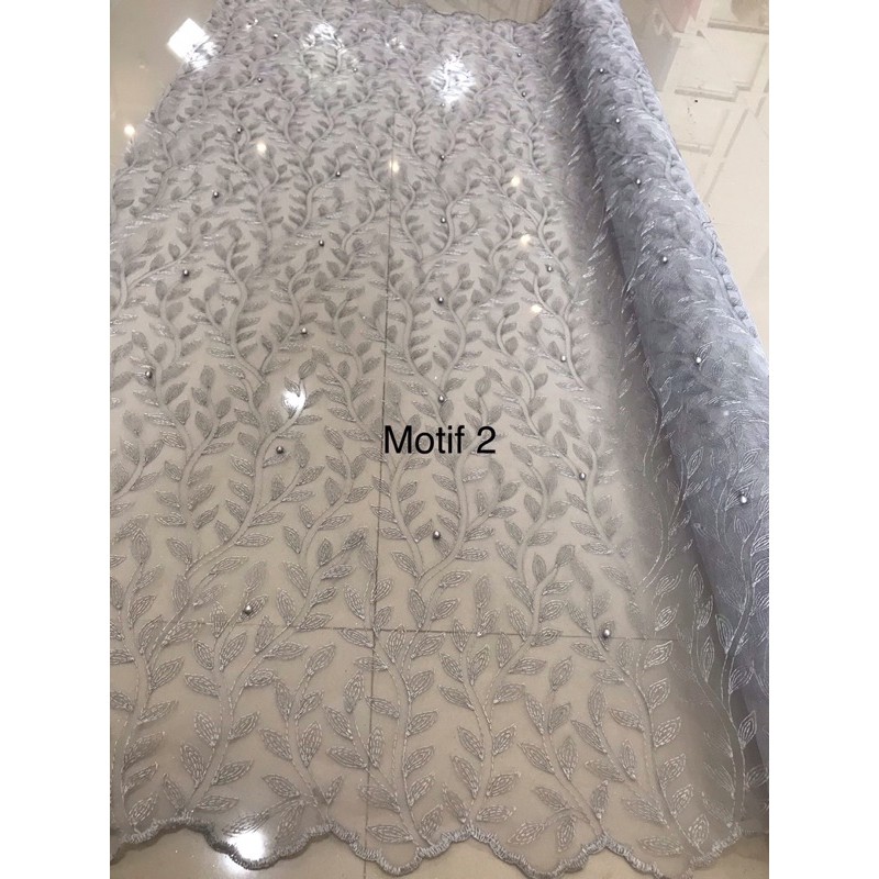 kain tulle akar mutiara NEW MOTIF