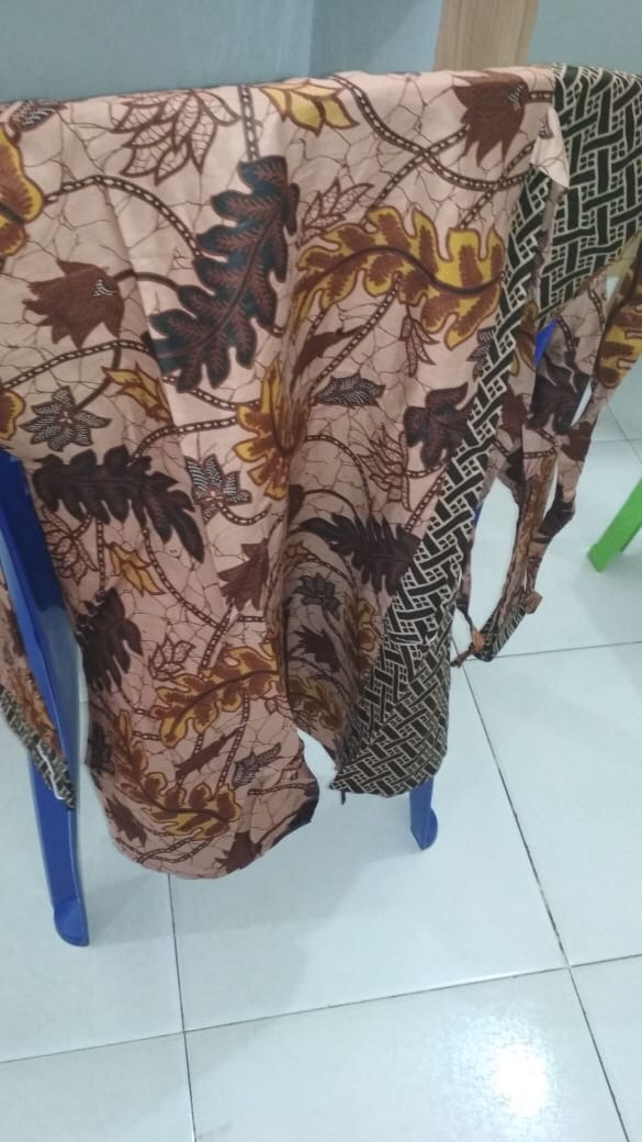 Batik Tunik Shibori Jumputan Terbaru Size S-3l / Hrb026 Yelbor Navbor / Biru Putih / Original..