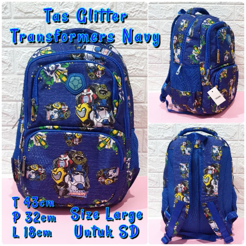 Tas Anak Sekolah Ransel Motif Batman Glitter Tas Sekolah Anak SD Ukuran Besar Motif Superhero