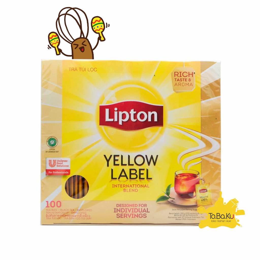 

Lipton Tea Bag Yellow Label 100 x 2gr