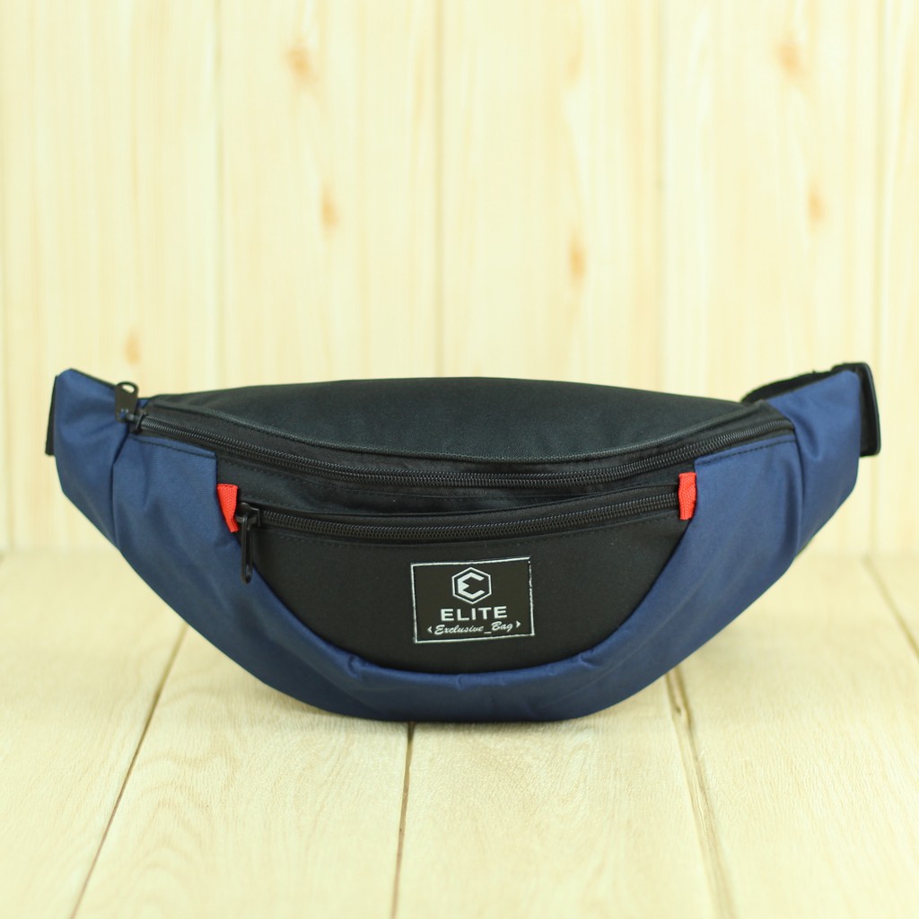 Jual Sling Bag Murah Meriah Pria Waist Bag Slempang Cowok Keren Simple Waistbag Selempang Distro