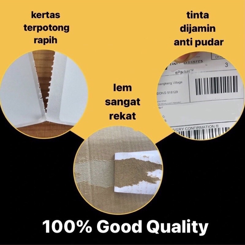 

lkjj LABEL THERMAL 100x150 A6 KERTAS LABEL THERMAL 10x15 Gojek Grab