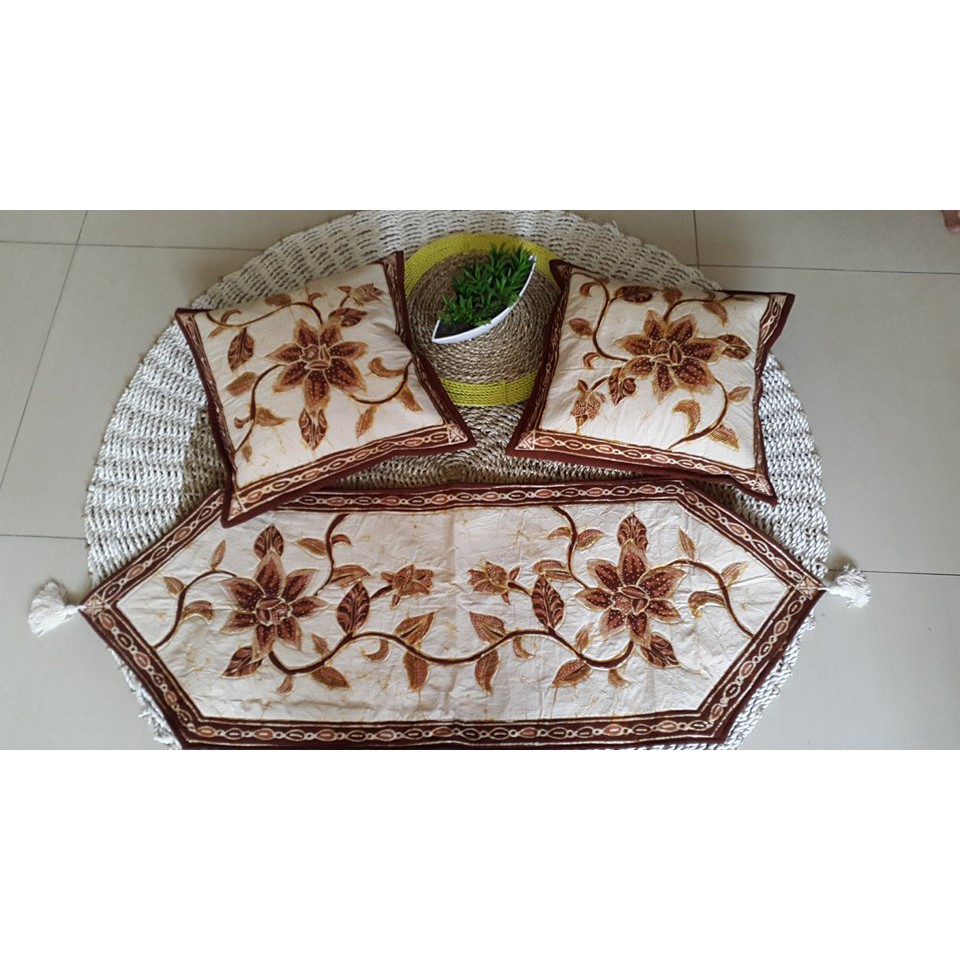 Set sarung bantal kursi batik  tulis  asli pekalongan  