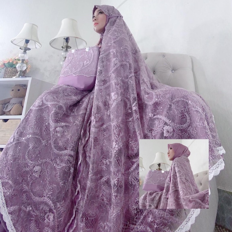 NEW MUKENA BRUKAT 2in1 MODEL TERBARU MIX SUTRA VELVET PREMIUM