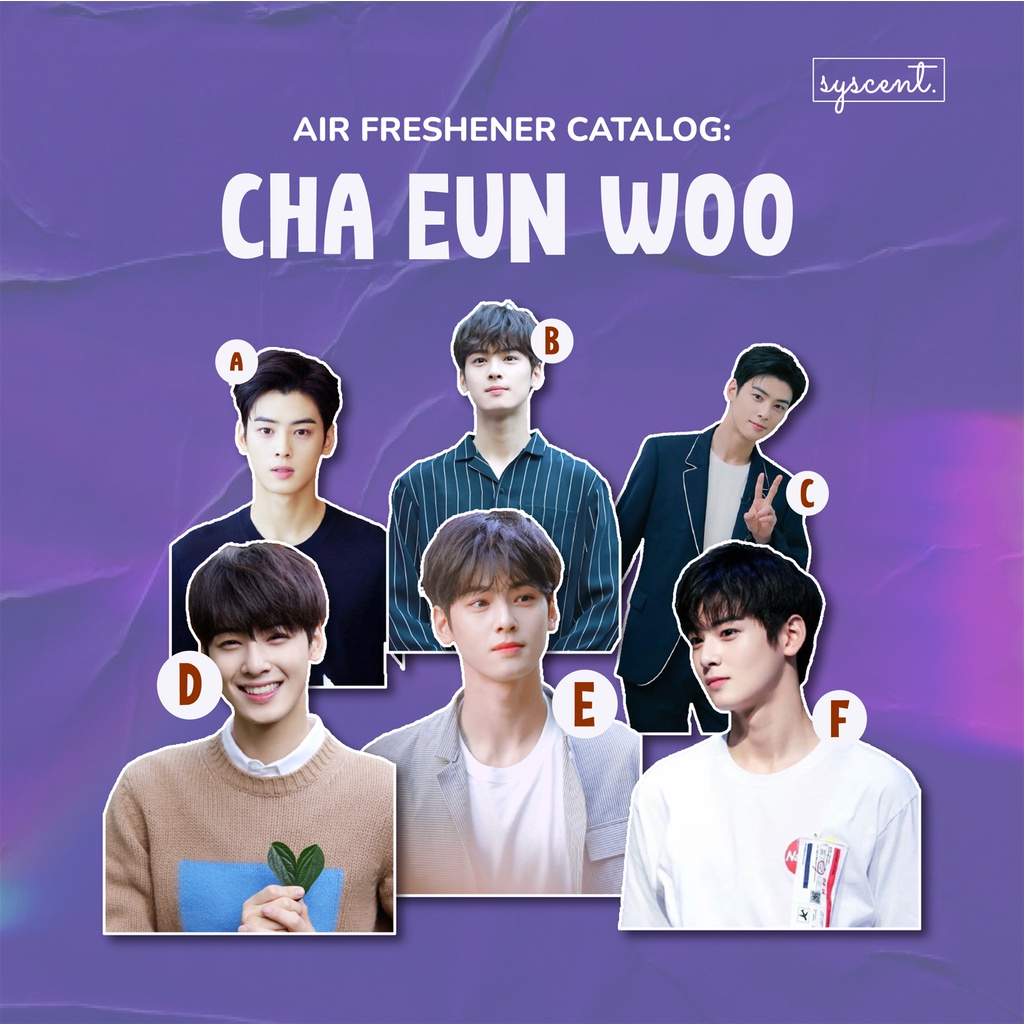 SYSCENT Air Freshener OPPA CHA EUN WOO (PARFUM MOBIL / PARFUM RUANGAN)