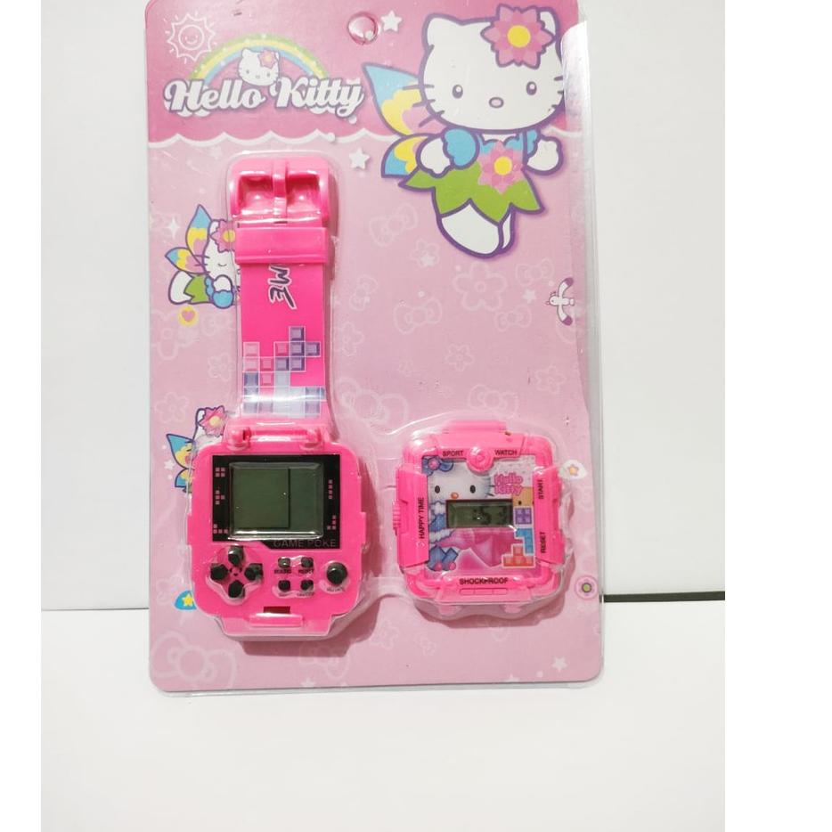 ❤️ GZV jam tangan anak ada permainan game tetris / jam anak karakter / jam keren game Bestseller