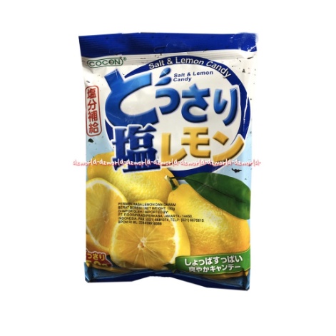 Cocon Salt Lemon Candy 150gr Permen Rasa Lemon Asin Garam Jeruk Kokon Sald Coccon Coconsalt Candies