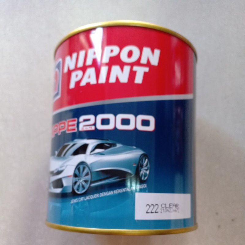 cat nippe 222 clear/ lapisan pengkilap