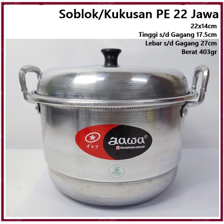 Panci Soblok/Kukusan Jawa PE 22 Maspion