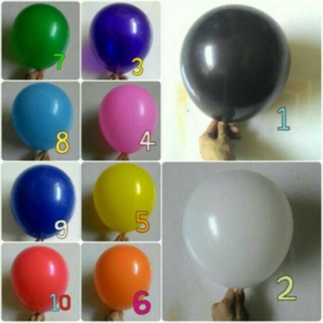 BALON LATEX DOFF 12inc (ECER ISI 10pcs)