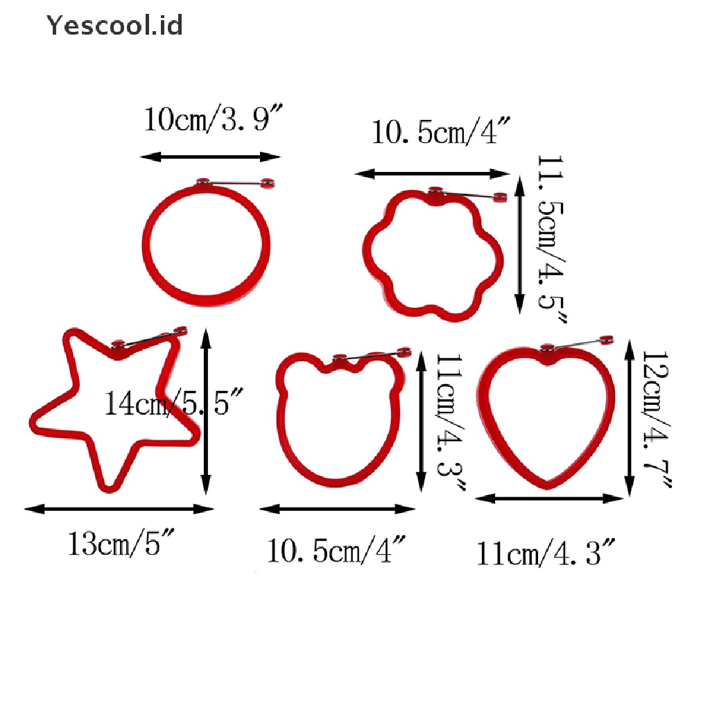 Cetakan Pancake Telur Goreng Bahan Silikon Untuk Alat Memasak