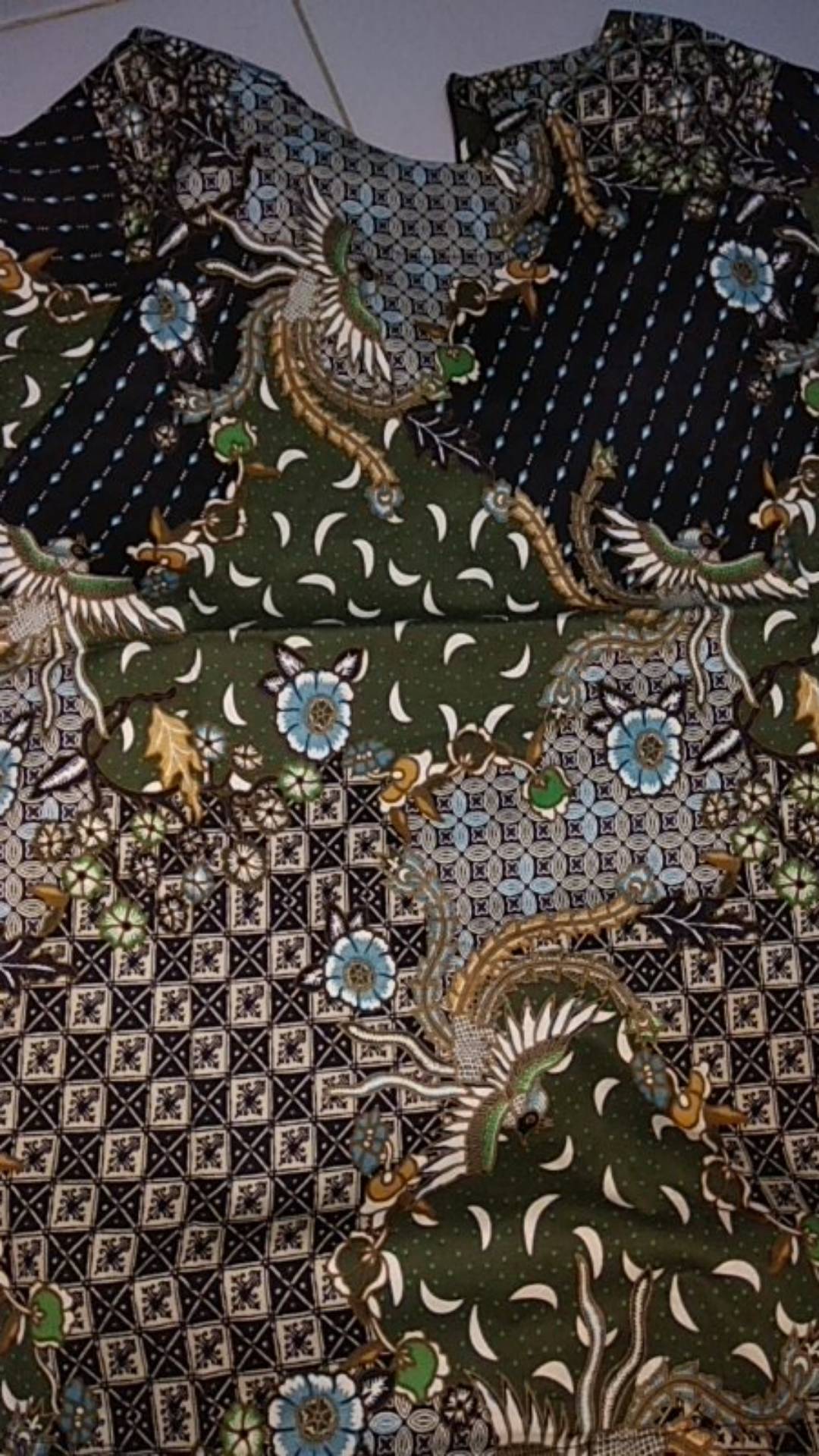 Ax- 32 Atasan Batik Wanita Katun Strecth Lengan 3/4 Untuk Kerja Kantoran Model Simple Terbaru