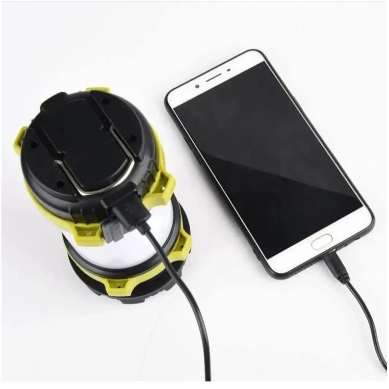 AEFJ Senter LED Portable Flashlight Super Bright 4 Modes Power Bank 40W T6/Senter Outdoor/Lampu Cas