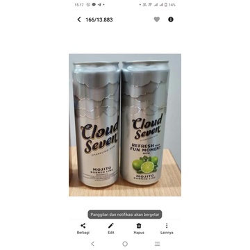 cloud seven mojito borneo harga 1 kaleng