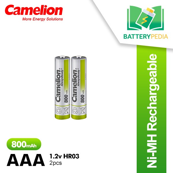 Camelion Battery Rechargeable AAA 800mAh Isi 2 - Baterai Charger A3/AAA