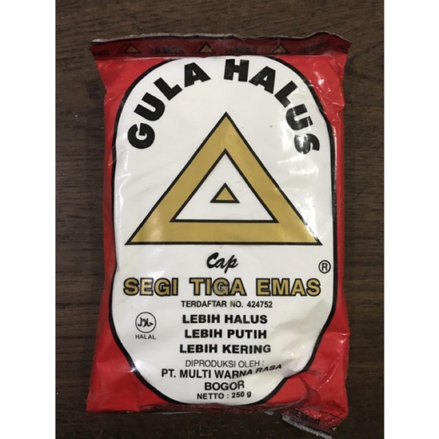 Gula Halus Cap Segitiga Emas 250gr