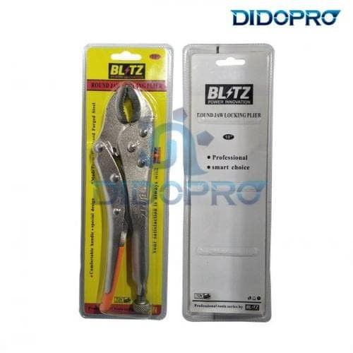 BLITZ Tang Buaya Bengkok 10in Curved Locking Pliers 10 in Vise Grips 10 Inchi Tang Jepit Grip Vice