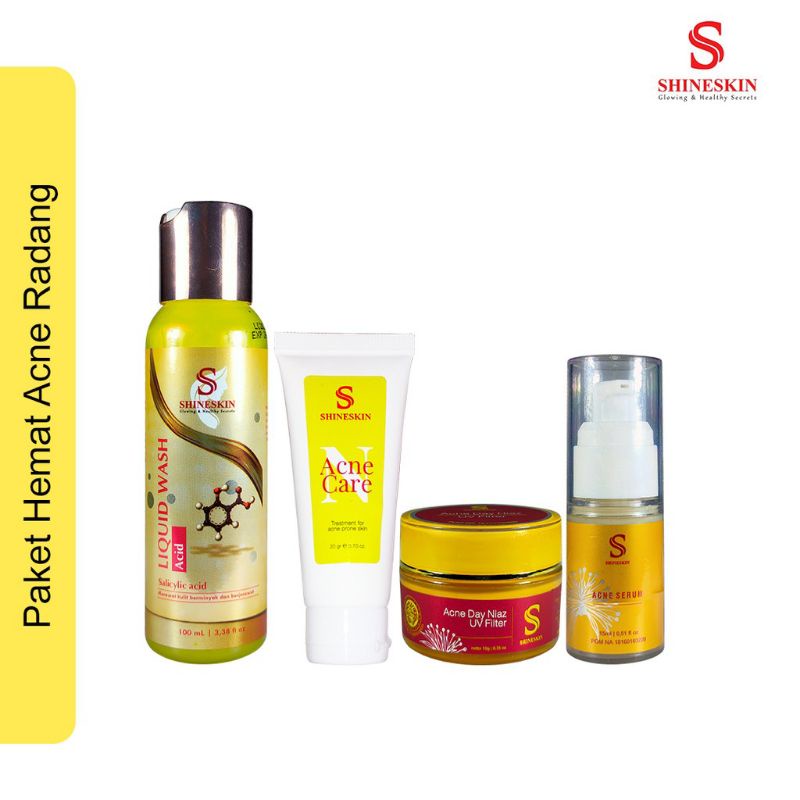 Shineskin paket hemat acne radang