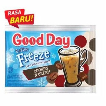 

Good Day Freeze Cookies N Cream (isi 10 Sachet)