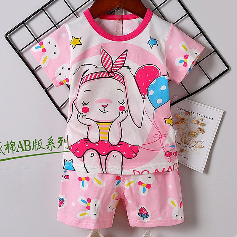 Setelan Santai Anak Cewek Playsuit Rabbit Ballon