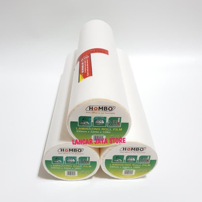 

promo kualitas Plastik Hombo Laminating Roll Matte 330mmx32Mic x 150m murah keren terbatas