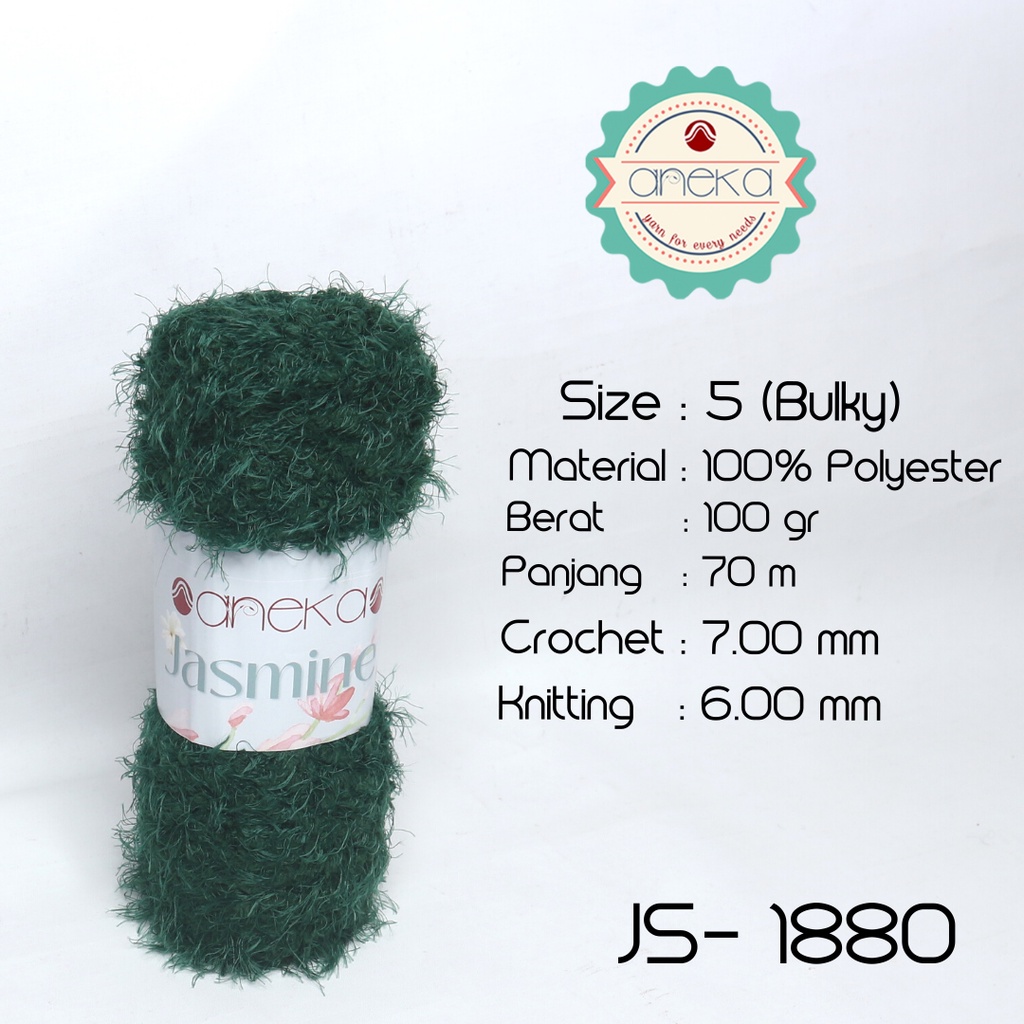 Benang Rajut Bulu Halus Jasmine Yarn / Cashmere Plush - 1880