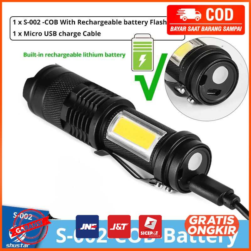 Senter LED Mini Flashlight USB S-002