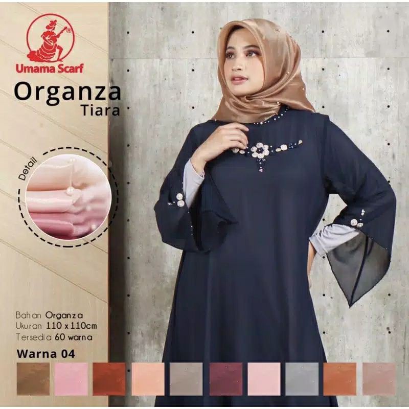 Segiempat Organza Tiara By Umama Scarf