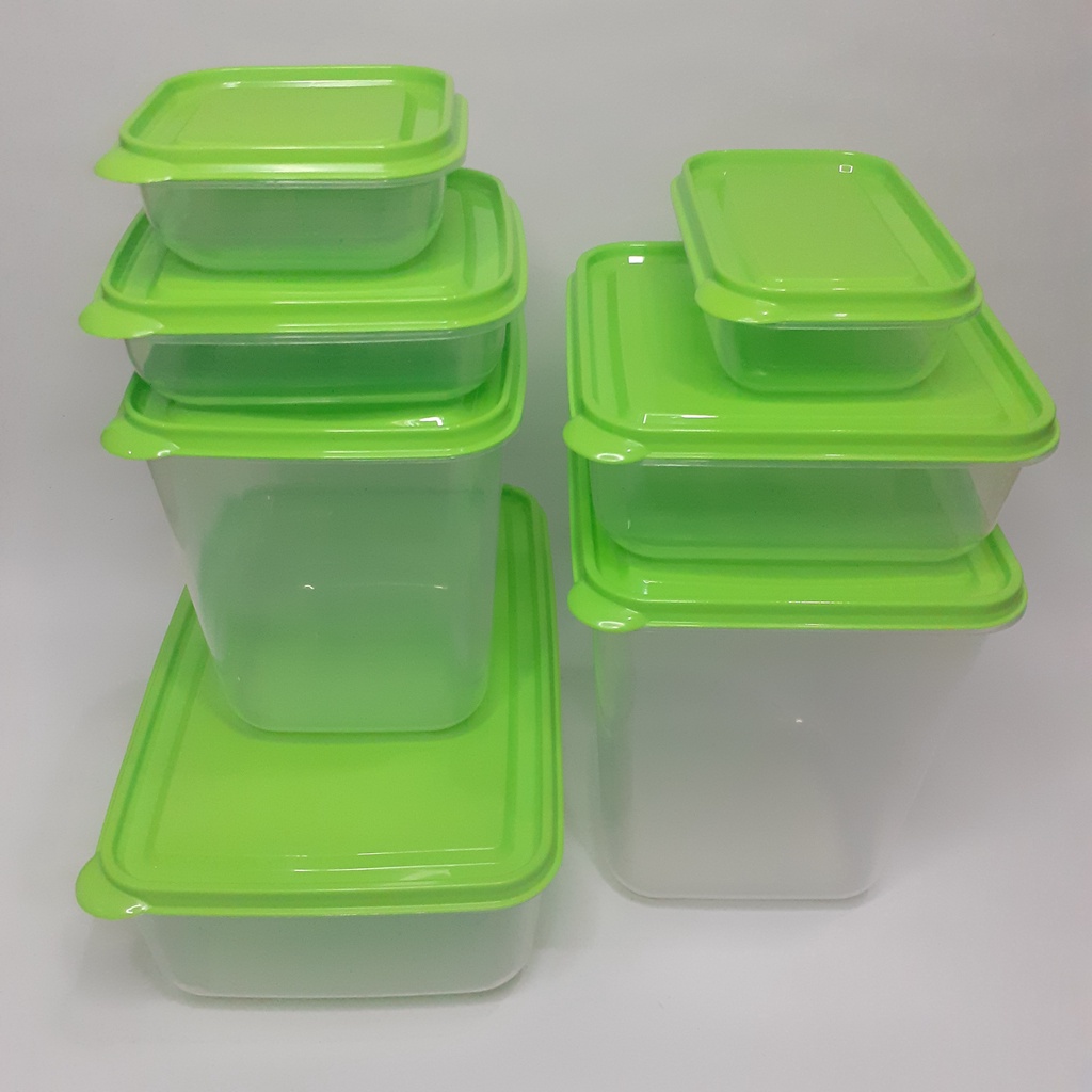 TEMPAT MAKANAN 7 PCS TOPLES MAKANAN WADAH MAKANAN CONTAINER MAKANAN BOX PLASTIK WADAH SAYURAN
