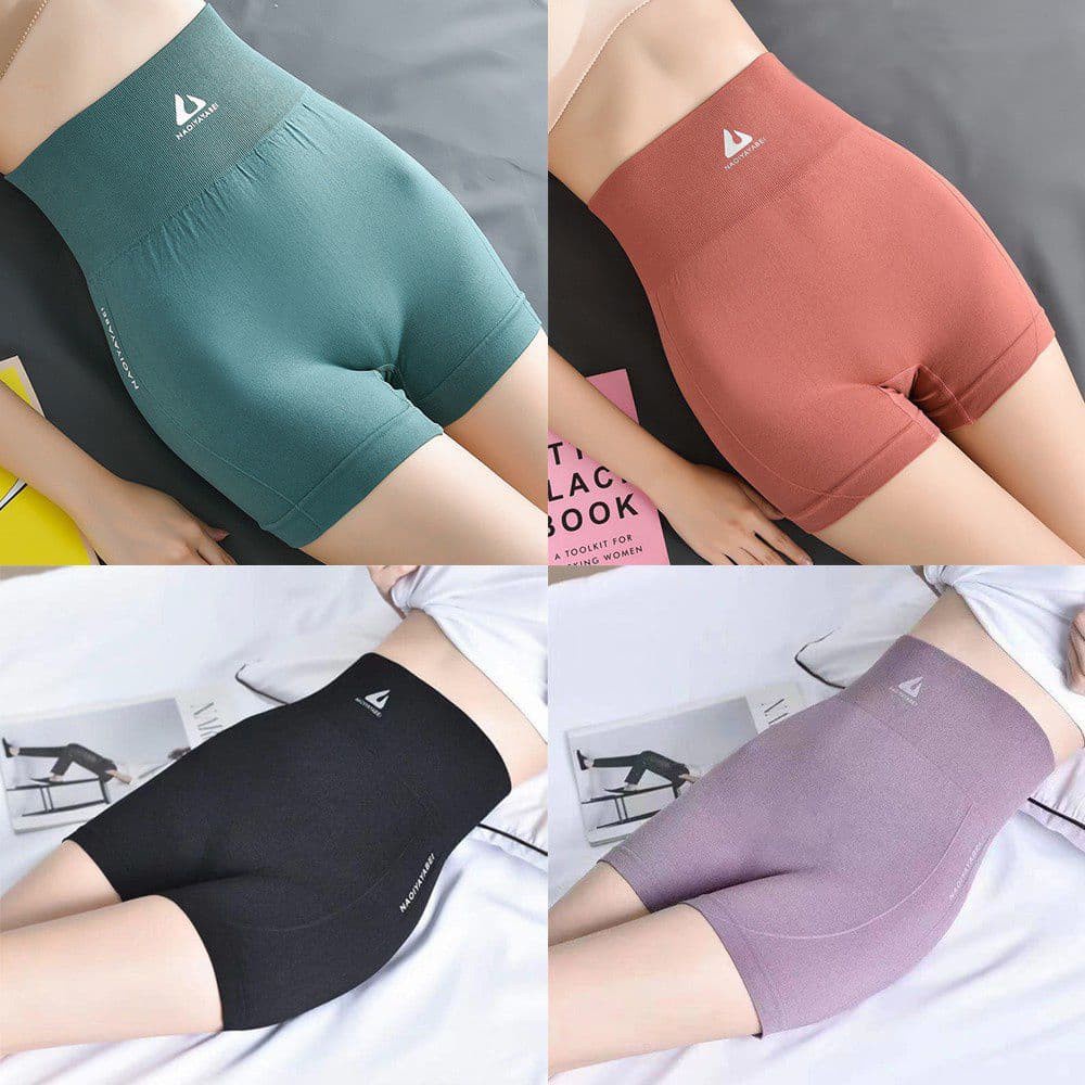 AZAHRA Celana Korset Pinggang Tinggi Wanita Short Pants Wanita High Waist Olahraga Yoga Fitness