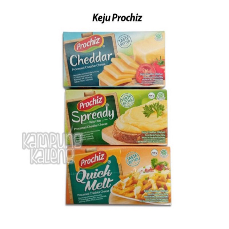 

Keju Cheddar Merk Prochiz 170 Gram