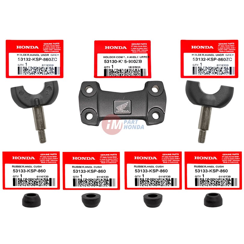 Paket Raiser - Dudukan Stang Kanan Kiri - Set Karet 4 pcs CB 150 R Old Megapro Monoshock CB150 Verza