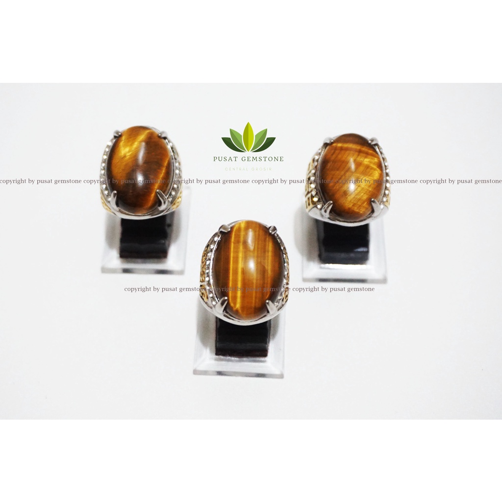 Batu Akik Tiger Eye Natural