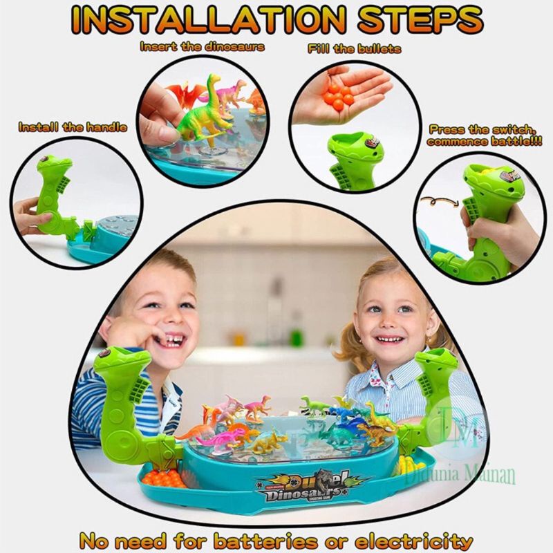 MAINAN BATLLE DINOSAURUS DUEL GAME SHOOTING DINOSAURUS BATTLE DINOSAURUS BATTLE MILITARY