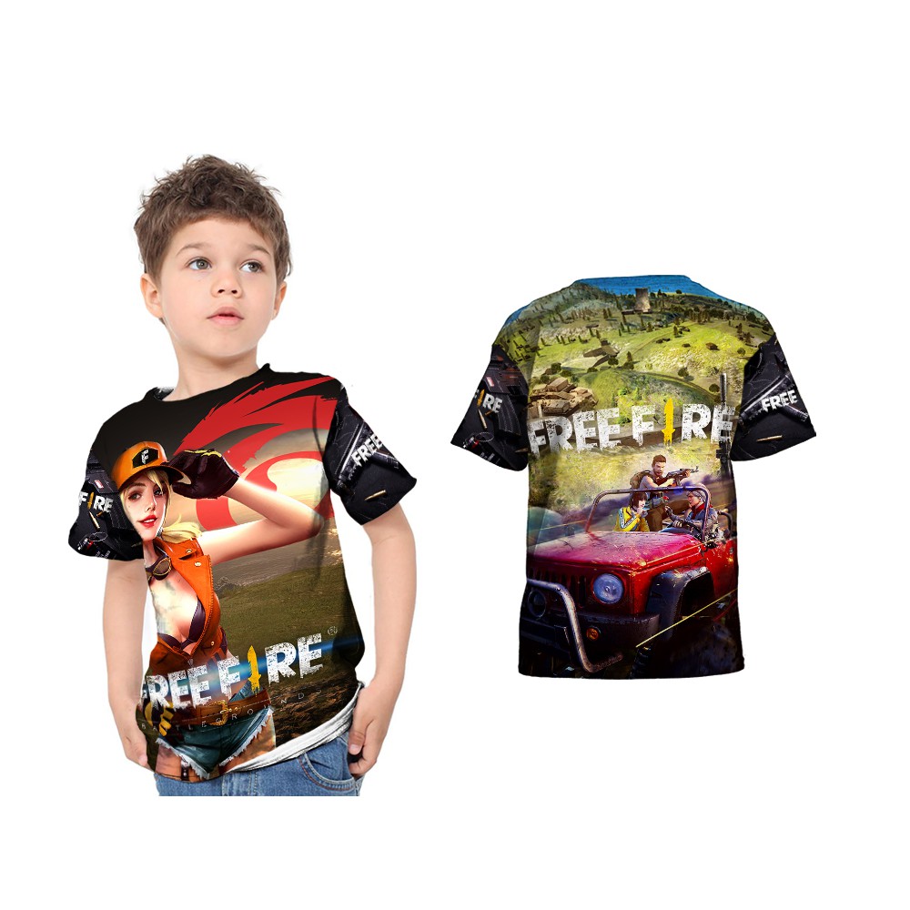 Tshirt Kaos Baju Anak FREEFIRE 17 Sublime Custom