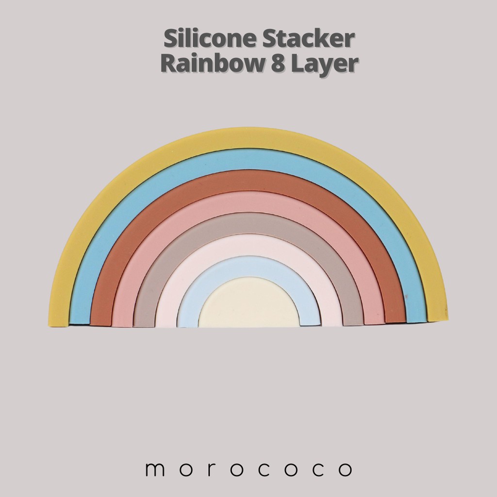 SILICONE STACKER RAINBOW 8 LAYERS