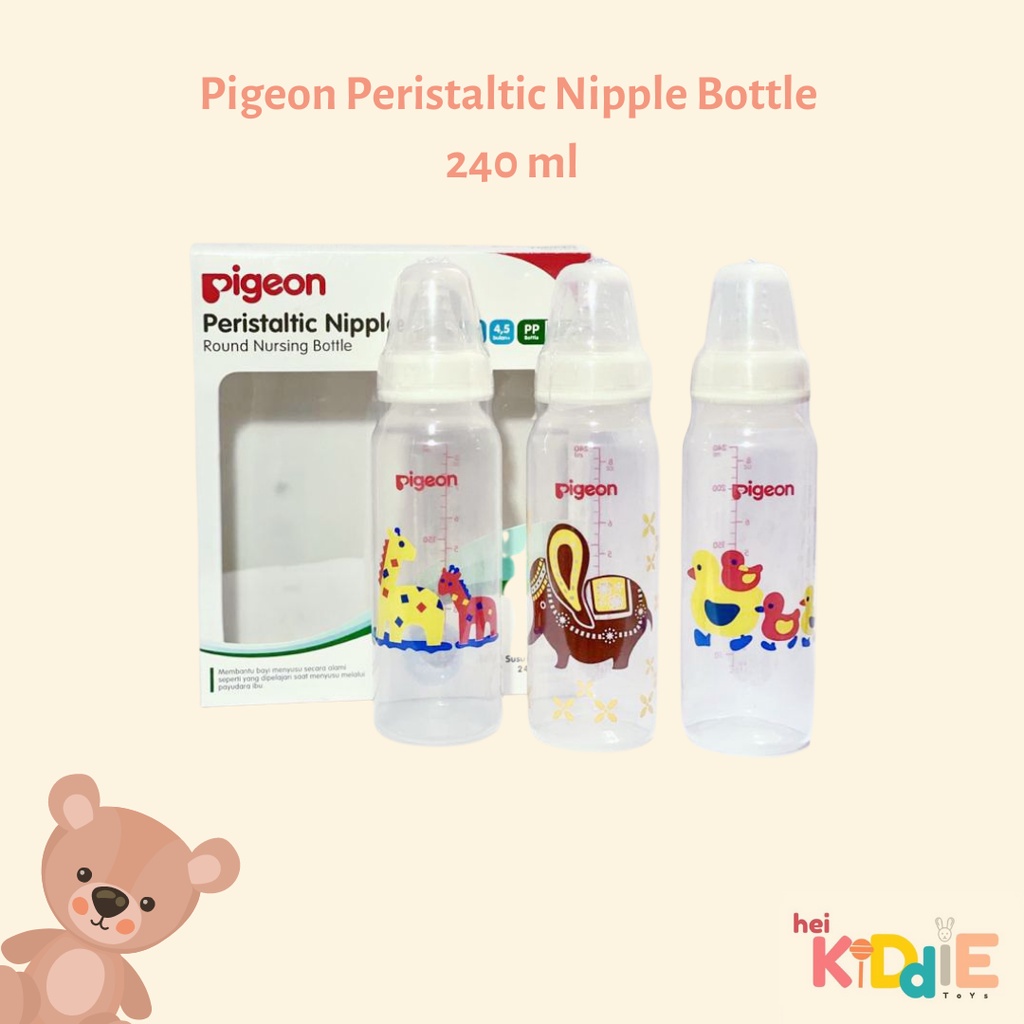 Botol Pigeon Standard Nipple Peristalctic 3 in 1 50 Ml/120 Ml/240 Ml