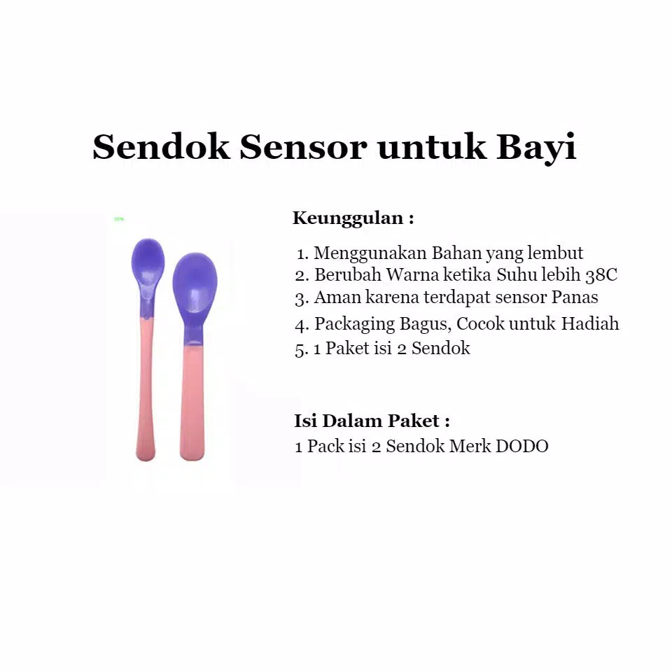 ❣️Rakkistore99❣️Dodo Baby Spoon With Heat Sensor