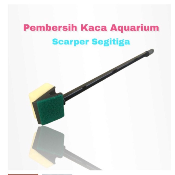 PEMBERSIH KACA AQUARIUM SCAPER Segitiga NIKITA