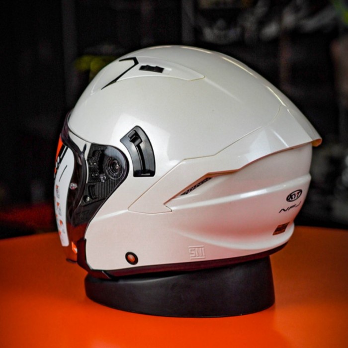 Helm Kyt Nfj Fg Jet White Solid Putih Nf J Not Hjc Termurah
