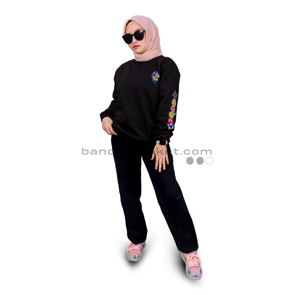 Mickey Tren Sweatshirt  Holyrider HITAM